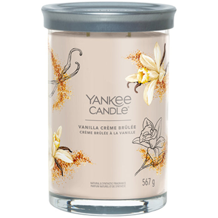 „Yankee Cirle Vanilla Creme Brulee“ žvakė stiklinėje (vanilinio kremo brulee)