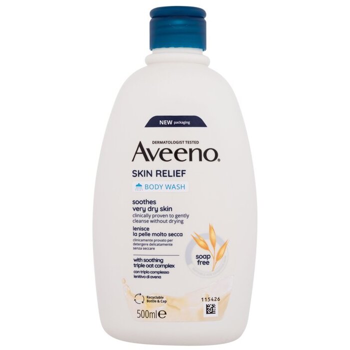 Aveeno Skin Relief Body Wash (väga kuivale nahale) (500ml) Naistele