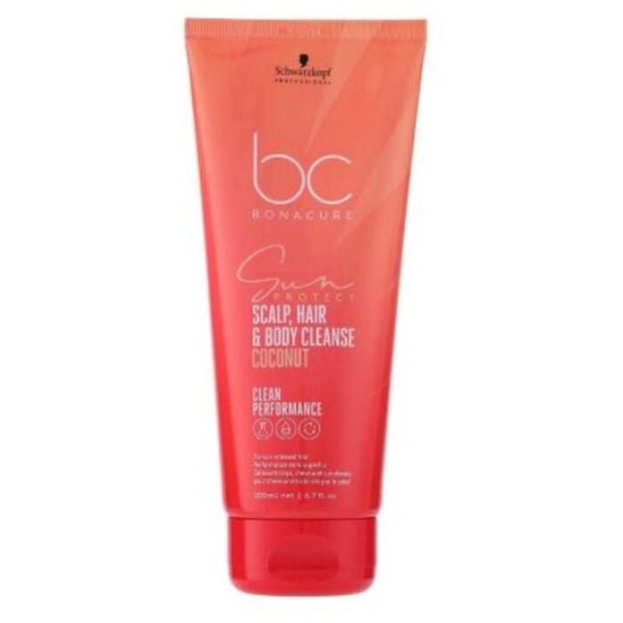 „Schwarzkopf Professional BC Bonacure Sun Protect“ galvos odos, plaukų ir kūno valiklis su kokosu