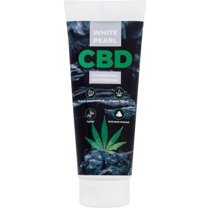VitalCare CBD anglies balinimo dantų pasta – balinanti dantų pasta su kanapių aliejumi ir aktyvuota medžio anglimi