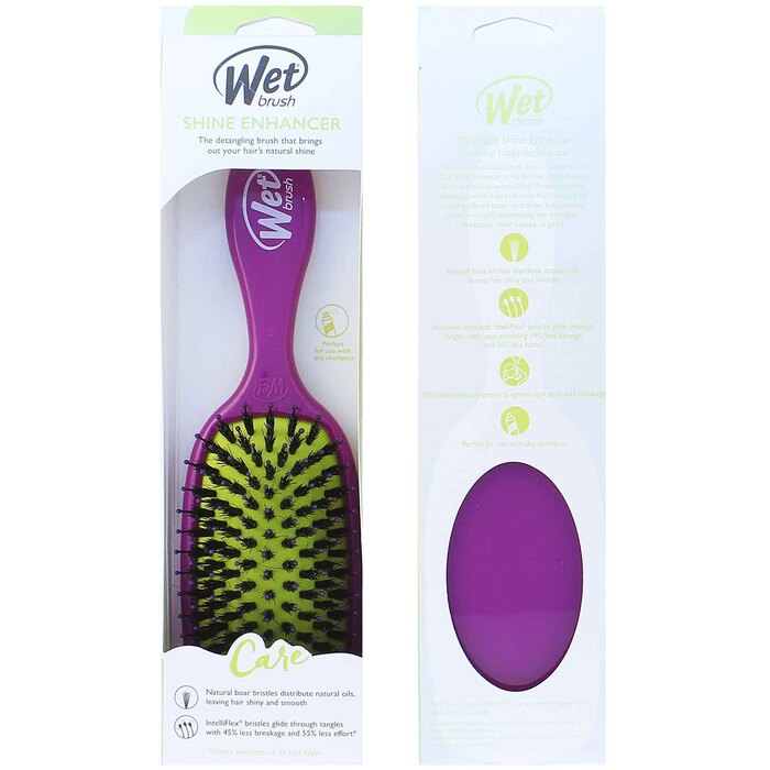 Wet Brush Wet Brush Shine Enhancer plaukų šepetys Purple Moterims