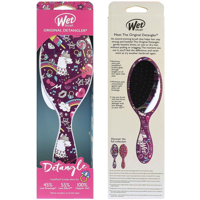 Wet Brush Originalus Detangler Happy Hair Llama Moterims
