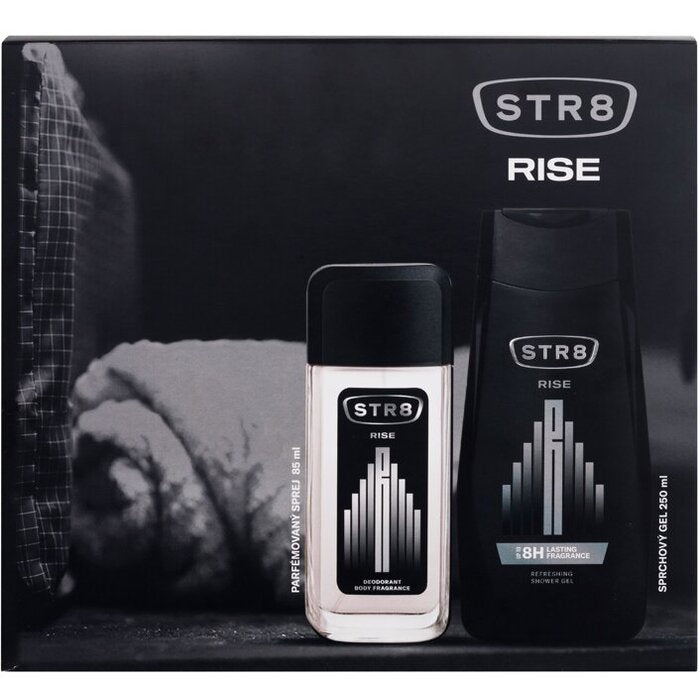 STR8 Rise dovanų rinkinys dezodorantas 85 ml ir dušo želė 250 ml Vyrams