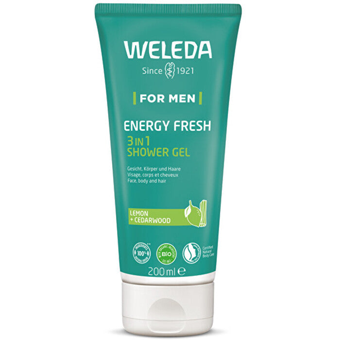 Weleda Vyrų Energy Fresh 3in1 dušo želė (200ml) Vyrams