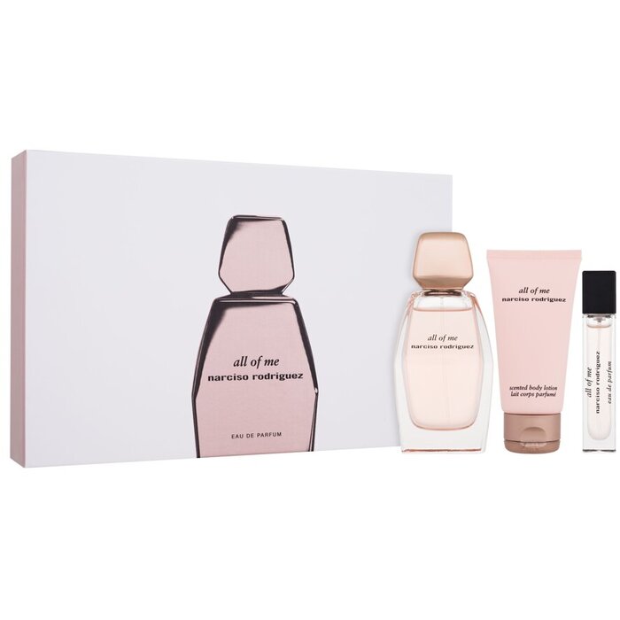 Narciso Rodriguez All Of Me kinkekomplekt EDP 90 ml, miniatuurne EDP 10 ml ja kehakreem 50 ml naistele