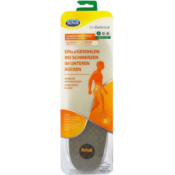 Scholl Scholl In-Balance apatinės nugaros dalies skausmą malšinantis vidpadis (Large) Unisex