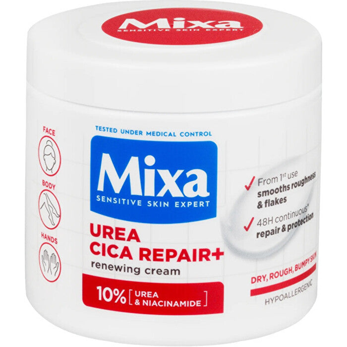 Mixa Urea Cica Repair+ Renewing Cream 400ml Moterims
