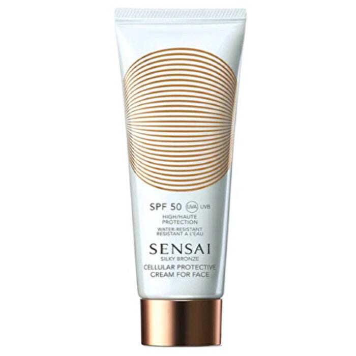 Sensai šilkinis bronzinis veido kremas SPF 50+ - apsauginis veido kremas 50 ml Moterims