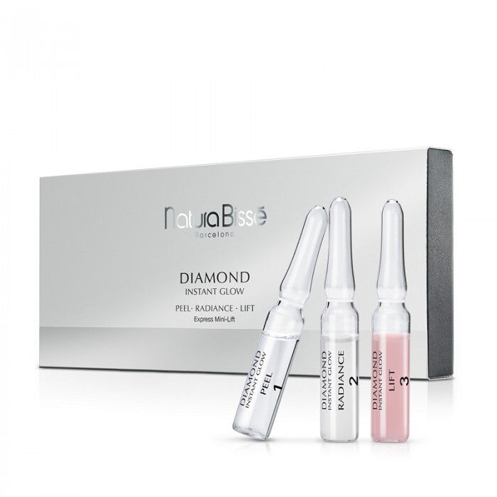 Natura Bissé Diamond Instant Glow Peel Radiance Lift serumas (12 ampulių) – Maitinančios ampulės Moterims