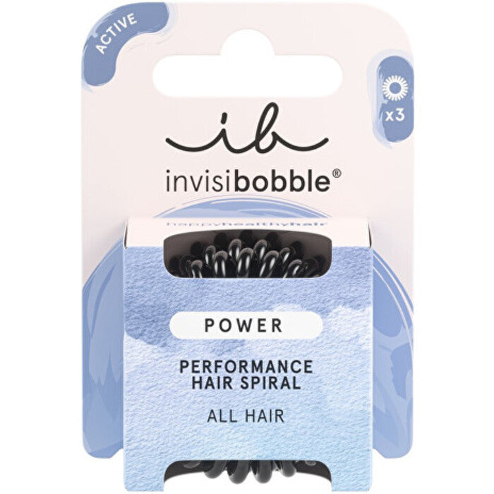 Invisibobble Power True Black – juukselips (3 tk.) naistele