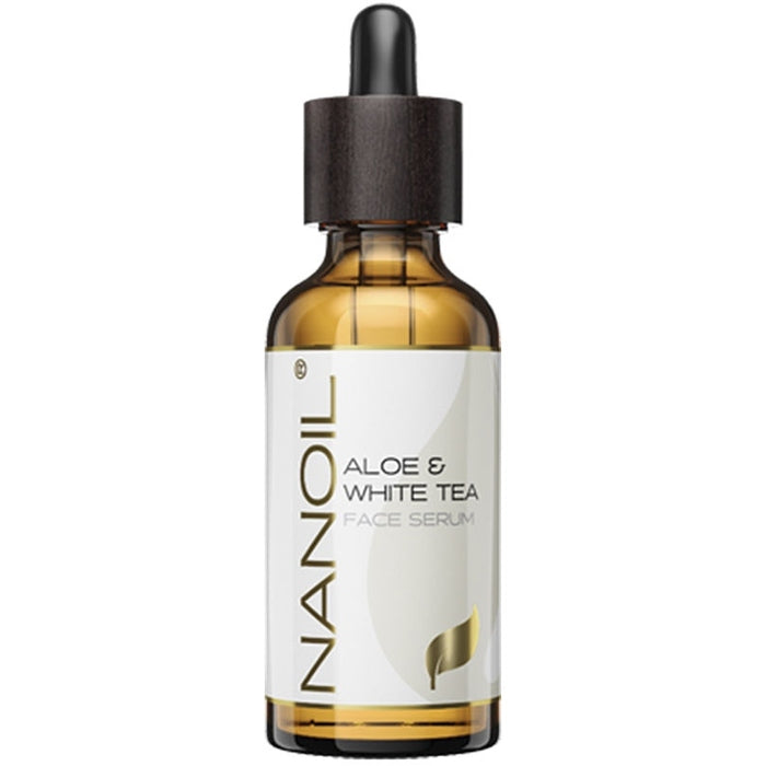 Nanoil Aloe Vera and White Tea Face Serum – näoseerum aloe vera ja valge teega (50ml) naistele