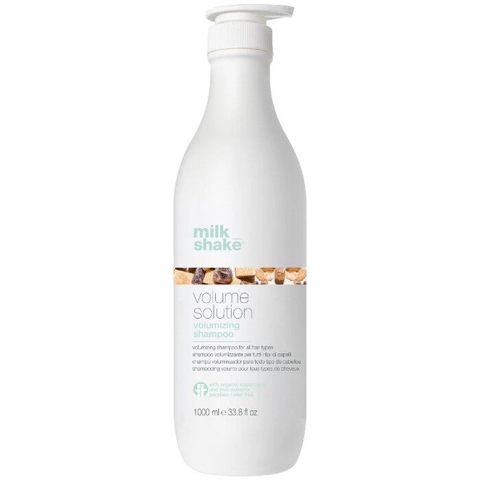 „Milk_Shake Volume Solution“ apimtį suteikiantis šampūnas