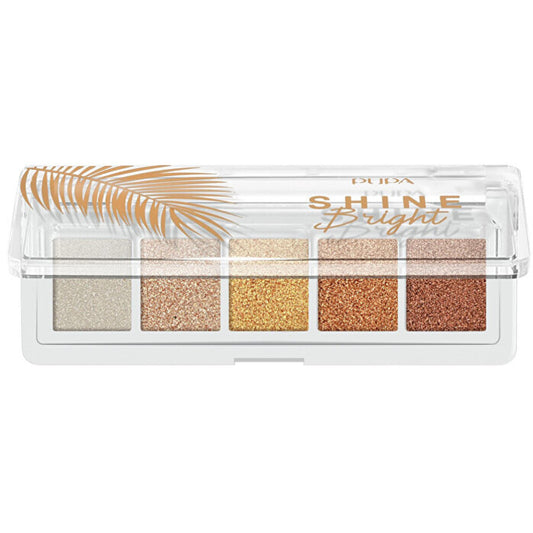 Pupa Shine Bright Eye Palette - Akių šešėlių paletė 4 g
