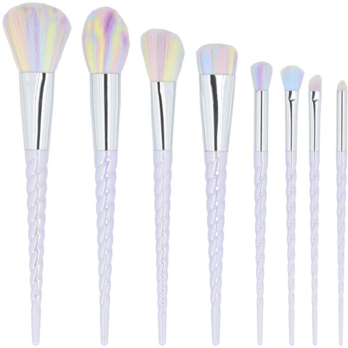 MIMO Makiažo šepetėlių rinkinys Unicorn Pastel ( 8 vnt ) Moterims
