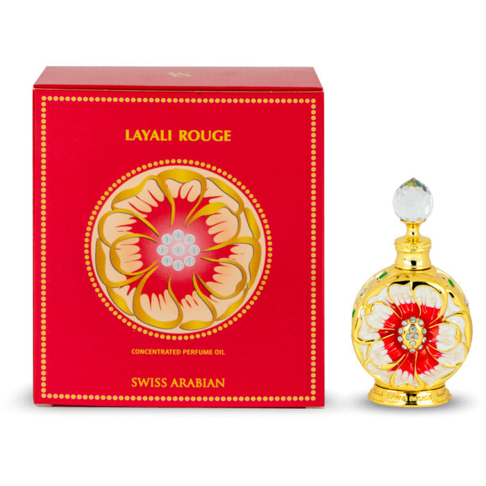 Šveitsi araabia Layali Rouge parfüümiõli (15ml) naistele