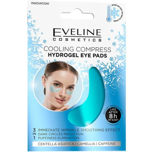 Eveline Cosmetics Cooling Compress Hydrogel Eye Pads - Akių kaukė visų tipų odai