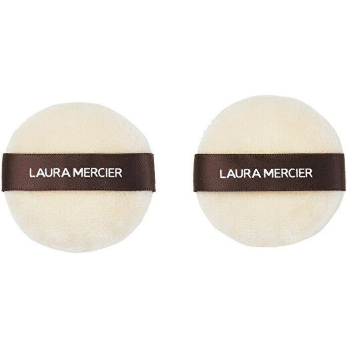 Laura Mercier vidutinio dydžio veliūrinė pudra - kempinėlės biriai pudrai, 2 vnt.
