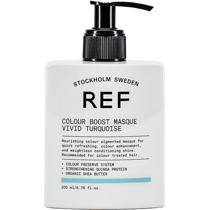 REF Color Boost Masque Vivid Turquoise – maitinamoji kaukė su spalvotais pigmentais, kad atgaivintų spalvą