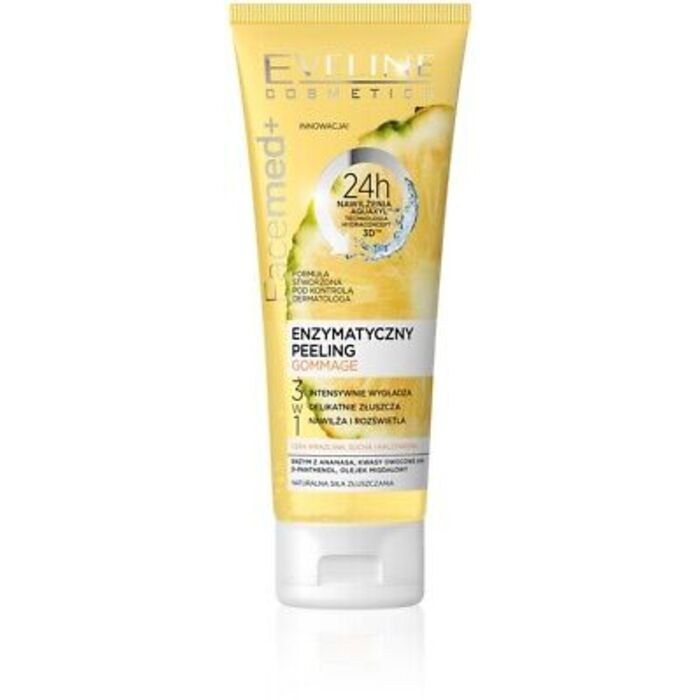 Eveline Cosmetics FaceMed+ Enzymatic Peeling Gommage 3 in 1 – šveičiamasis kremas normaliai/mišriai odai 75ml