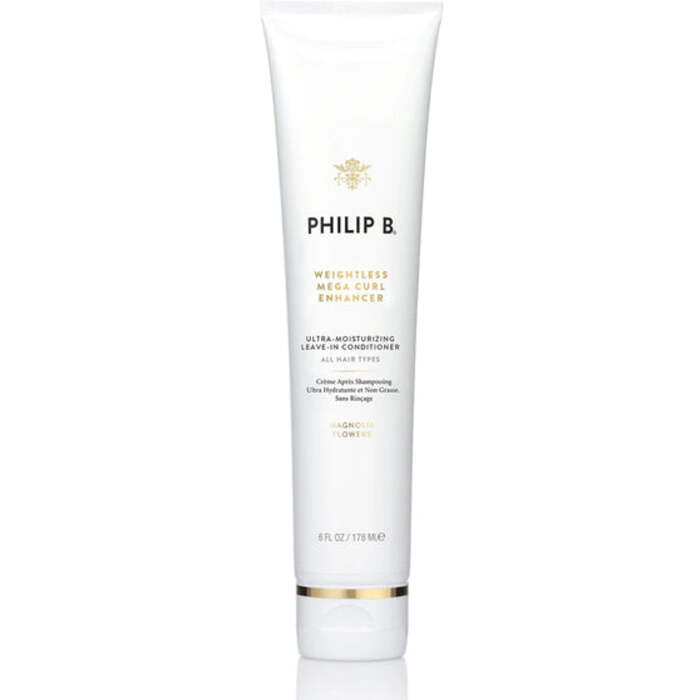 PHILIP B Weightless Mega Curl Enhancer – formavimo kremas banguotiems ir garbanotiems plaukams
