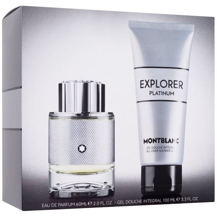 Mont Blanc Explorer Platinum kinkekomplekt EDP 60 ml ja dušigeel 100 ml meestele