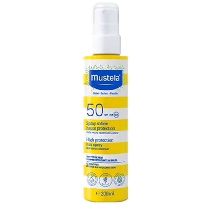 Mustela Bébé High Protection Spray nuo saulės SPF50 (200ml) Unisex