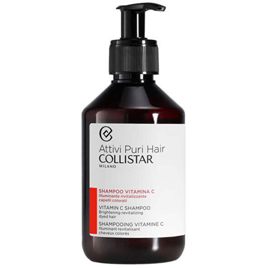 Collistar C Brightening Revitalizing Šampūnas – šviesinantis šampūnas dažytiems plaukams su vitaminu