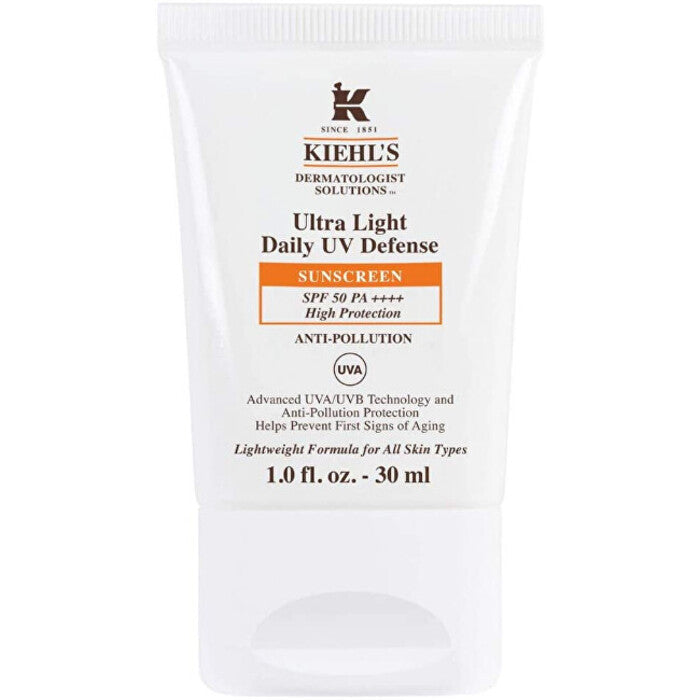Kiehls Ultra Light Daily UV Defense Cream SPF 50 – Kerge kaitsev nahakreem (30 ml) naistele