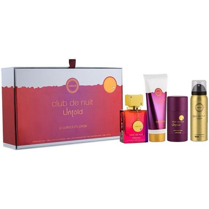 Armaf Club De Nuit Untold kinkekomplekt EDP 105 ml, kehakreem 100 ml, deodorantpulk 75 g ja kehasprei 50 ml Unisex
