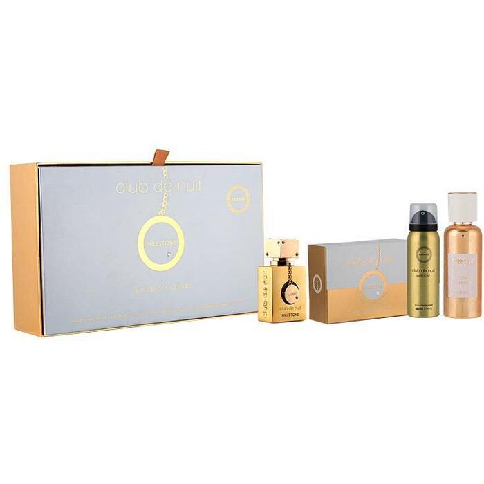 Armaf Club De Nuit Milestone kinkekomplekt EDP 30 ml, tahke seep 130 g, kehasprei 50 ml ja juukselakk 55 ml Unisex