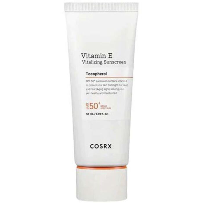 COSRX gyvybiškai svarbus apsauginis kremas nuo saulės SPF 50+ – gyvybiškai svarbus apsauginis kremas nuo saulės su vitaminais