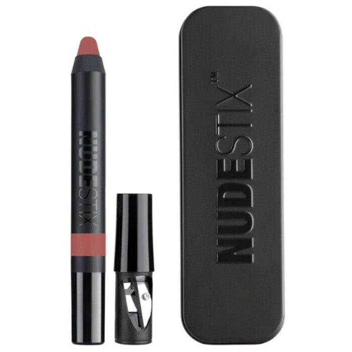 Nudestix Magnetic Matte Lip Color – ilgai išliekantys matiniai lūpų dažai lūpdažis ir lūpų pieštukas (Vino) Moterims