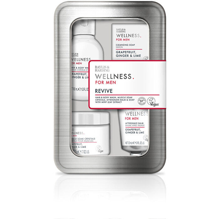 „Baylis & Harding Wellness for Men Revive“ rinkinys (greipfrutas, imbieras ir laimas) – dovanų rinkinys