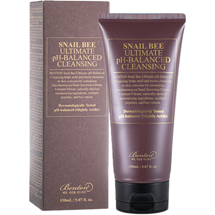 Benton Snail Bee Ultimate Ph-Balanced Cleansing – putojantis valiklis su sraigių mucinu