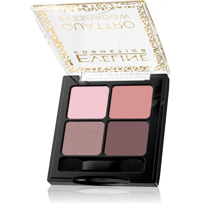 „Eveline Cosmetics Quattro Professional“ akių šešėlių paletė 12 vnt. – akių šešėlių paletė 7,2 g