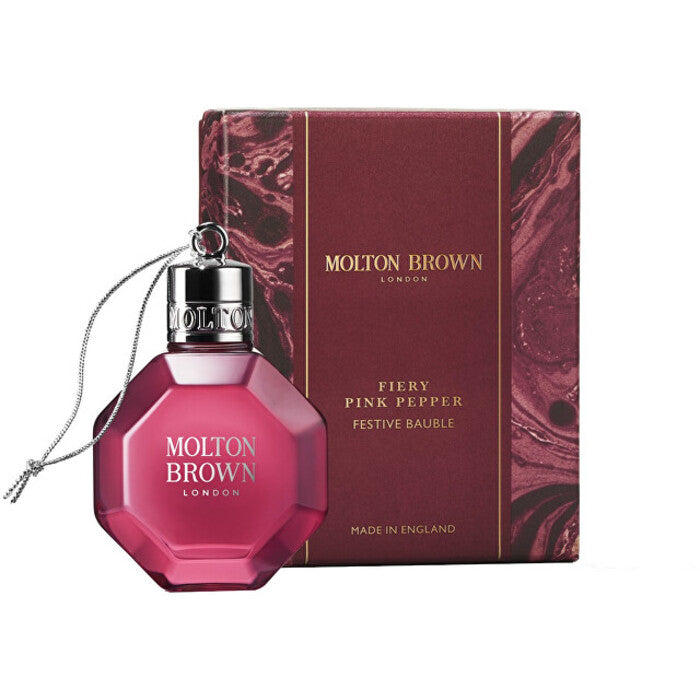 Molton Brown „Fiery Pink Pepper Festive Bauble Bath & dušo želė“ – vonios ir dušo želė (75ml) Moterims