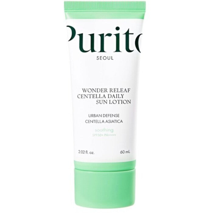 Purito Wonder Releaf Centella Daily Sun Lotion SPF 50+ – päikesekreem näole (60 ml) naistele