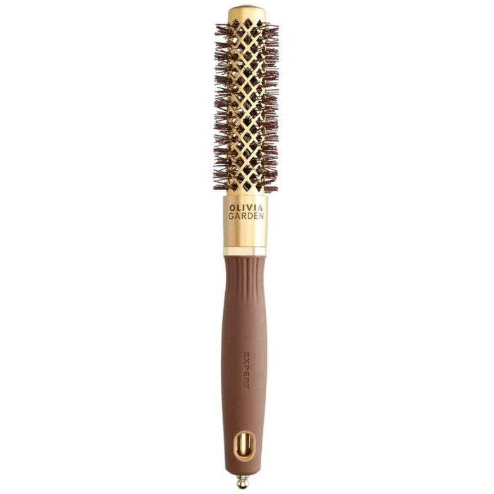 Olivia Garden Expert Blowout Shine apvalus šepetys banguoti šereliai auksiniai ir rudi ( 20 mm ) - plaukų šepetys