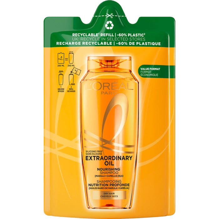 L´Oréal Professionnel Elseve Extraordinary Oil Nourishing Šampūnas – maitinamasis šampūnas sausiems plaukams