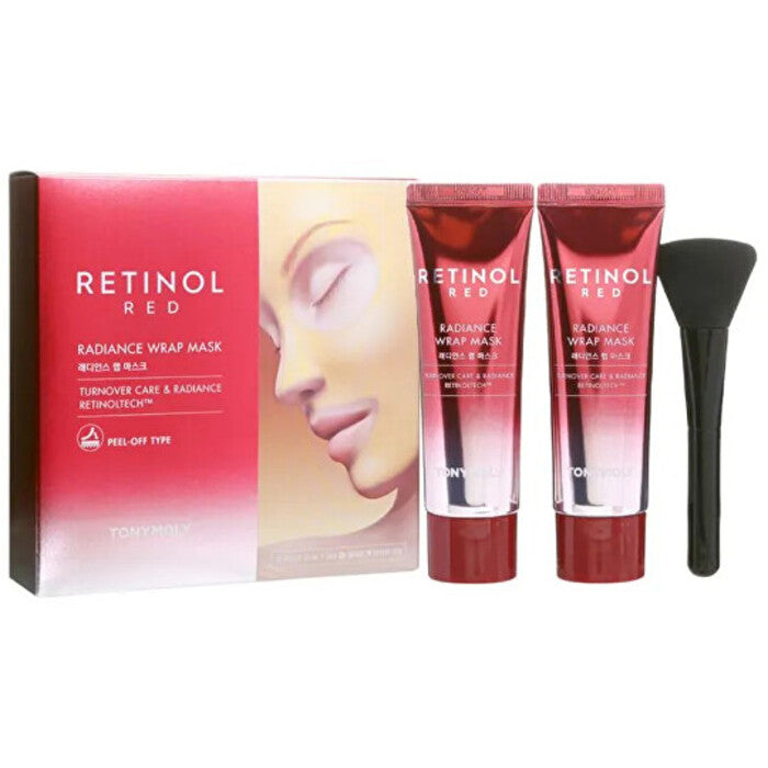 Tony Moly Red Retinol Radiance Wrap kaukių rinkinys – dovanų rinkinys Moterims