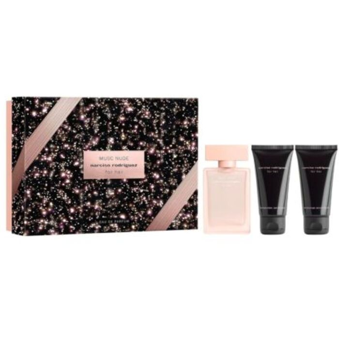 Narciso Rodriguez Musc Nude for Her dovanų rinkinys EDP 50 ml, dušo želė 50 ml ir kūno losjonas 50 ml Moterims