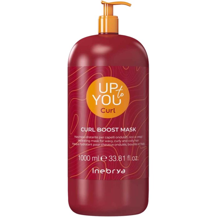 Inebrya Up to You Curl Boost Mask – niisutav mask lainelistele, lokkis ja hõrenevatele juustele 250 ml naistele
