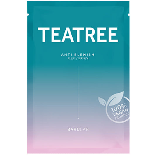 Barulab Tea Tree Anti Blemish Clean Vegan Mask – valomoji veido kaukė