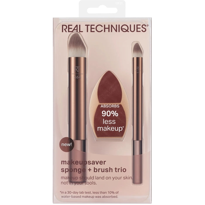 Real Techniques Makeupsaver Sponge + Brush Trio – dovanų rinkinys Moterims
