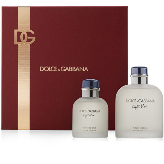 Dolce Gabbana Light Blue Pour Homme dovanų rinkinys EDT 200 ml ir EDT 75 ml