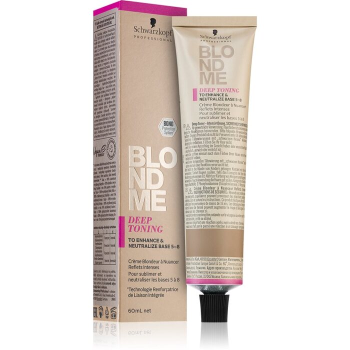 Schwarzkopf Professional BlondMe Deep Toning Peach Sorbet - pusiau ilgalaikis tonikas šviesiems plaukams 60 ml