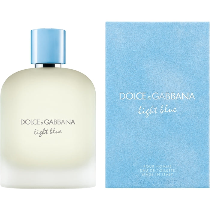 Dolce GabbanaLight Blue pour Homme Eau de Toilette New 200ml