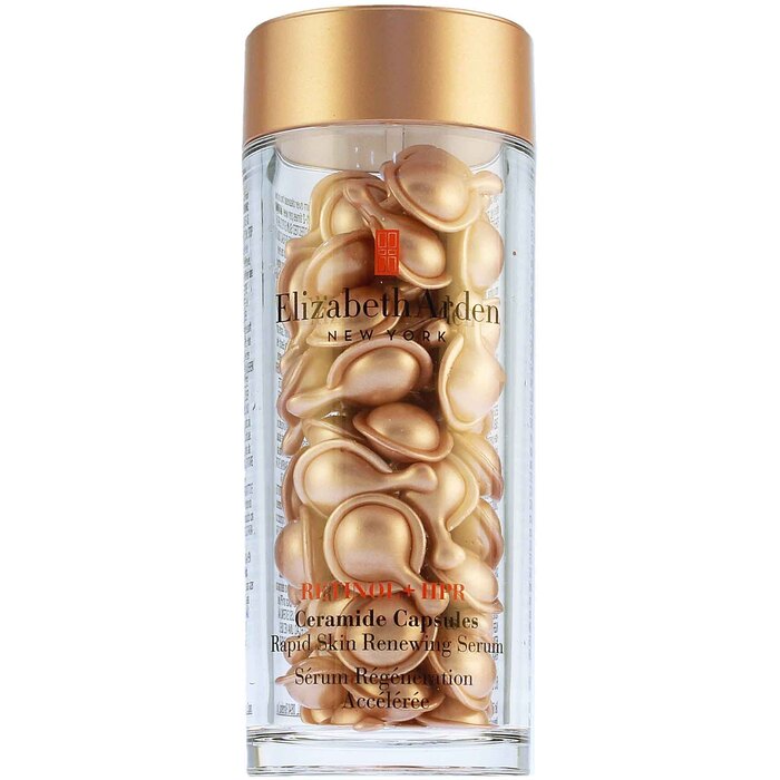„Elizabeth Arden Retinol + HPR Ceramide“ kapsulės – naktinis odos serumas kapsulėse Unisex