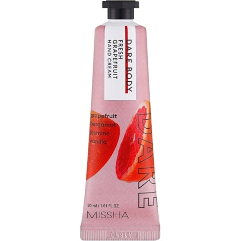 Missha Dare Body Fresh greipfrutų rankų kremas - drėkinamasis rankų kremas 30 ml Moterims