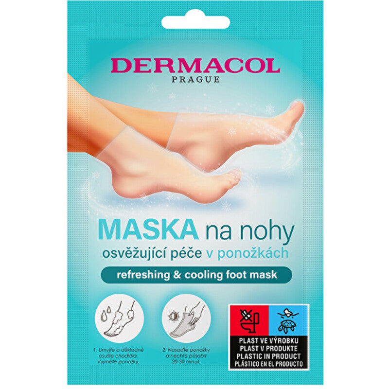„Dermacol Foot Mask“ – gaivinanti pėdų kaukė kojinėse. Moterims